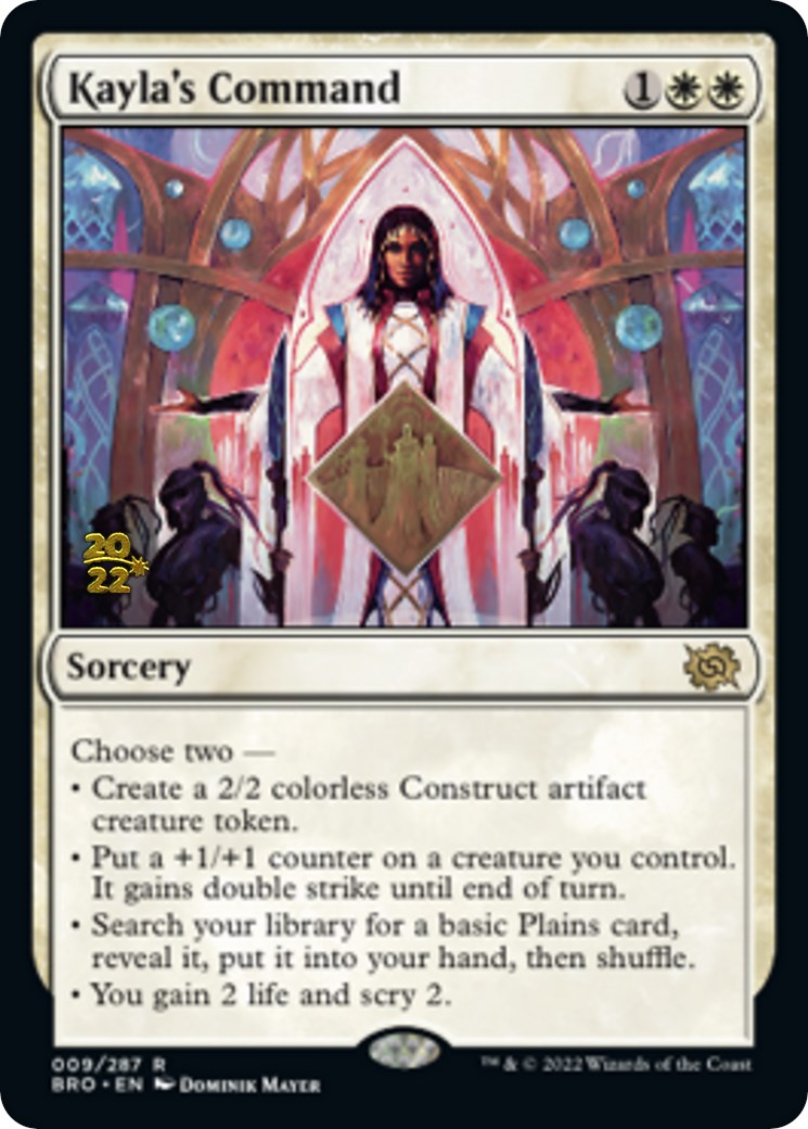 Kayla's Command [The Brothers' War Prerelease Promos] | Tables and Towers