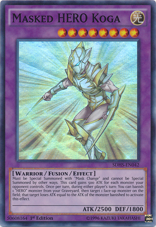 Masked Hero Koga [SDHS-EN042] Super Rare | Tables and Towers