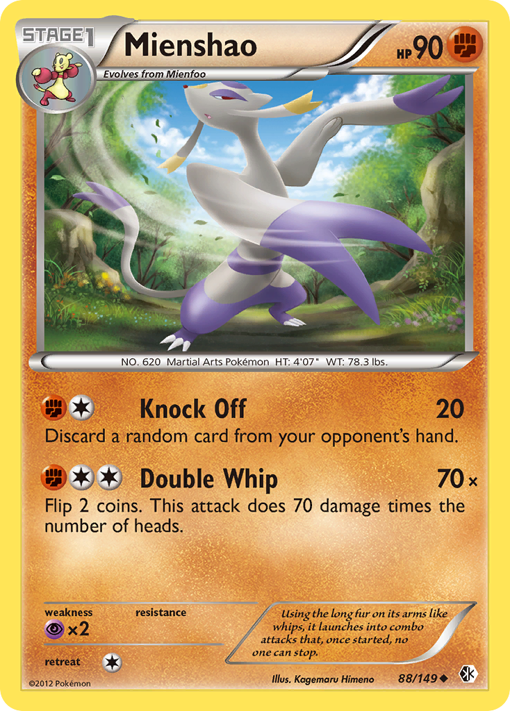 Mienshao (88/149) [Black & White: Boundaries Crossed] | Tables and Towers