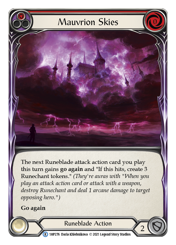 Mauvrion Skies (Red) [1HP276] (History Pack 1) | Tables and Towers
