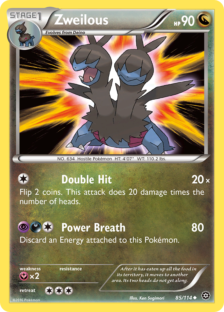 Zweilous (85/114) [XY: Steam Siege] | Tables and Towers