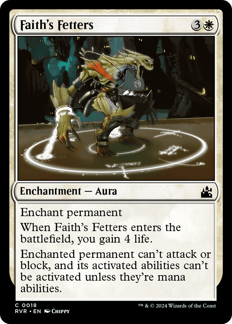 Faith's Fetters [Ravnica Remastered] | Tables and Towers
