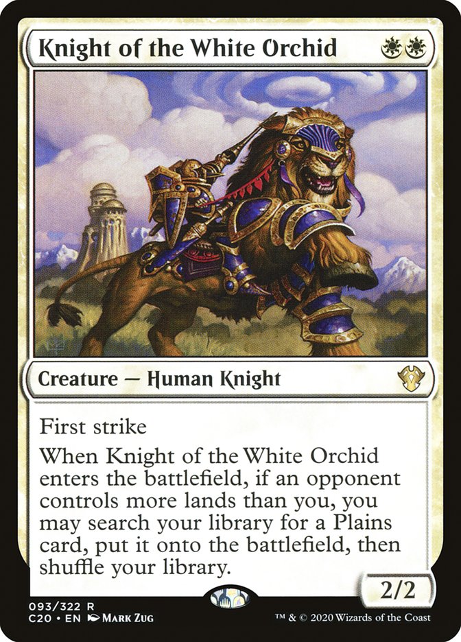 Knight of the White Orchid [Commander 2020] | Tables and Towers