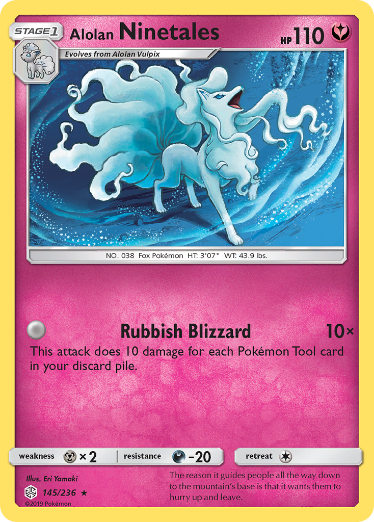 Alolan Ninetales (145/236) [Sun & Moon: Cosmic Eclipse] | Tables and Towers