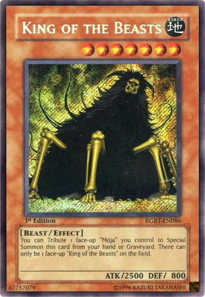 King of the Beasts [RGBT-EN086] Secret Rare | Tables and Towers