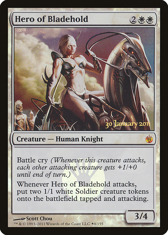 Hero of Bladehold [Mirrodin Besieged Prerelease Promos] | Tables and Towers