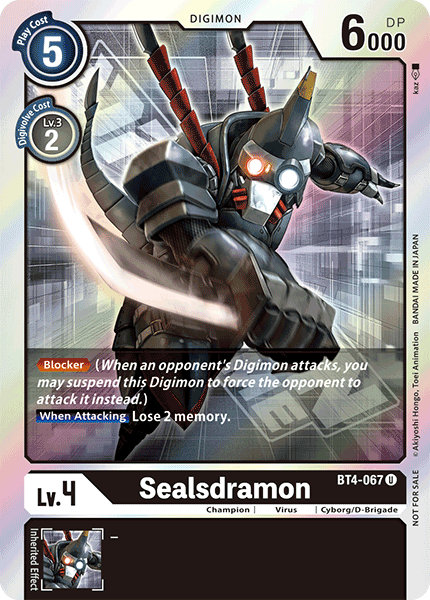 Sealsdramon [BT4-067] (Event Pack) [Great Legend Promos] | Tables and Towers