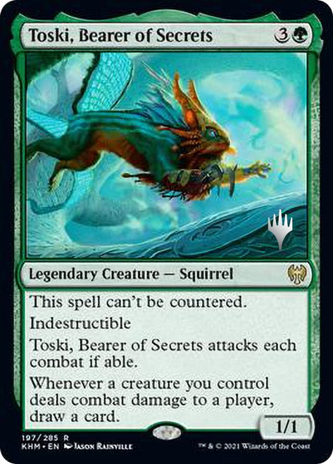 Toski, Bearer of Secrets (Promo Pack) [Kaldheim Promos] | Tables and Towers