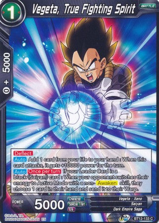 Vegeta, True Fighting Spirit (BT12-133) [Vicious Rejuvenation] | Tables and Towers