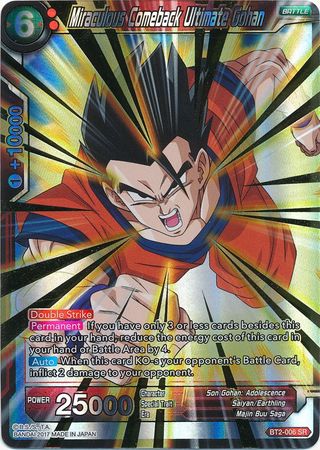 Miraculous Comeback Ultimate Gohan (BT2-006) [Union Force] | Tables and Towers