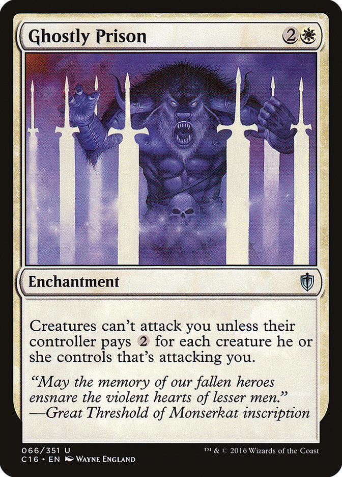 Ghostly Prison [Commander 2016] | Tables and Towers
