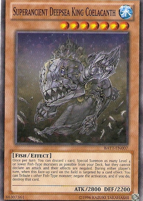 Superancient Deepsea King Coelacanth [BATT-EN007] Starfoil Rare | Tables and Towers