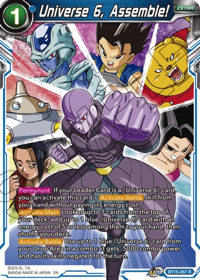 Universe 6, Assemble! (BT15-057) [Saiyan Showdown] | Tables and Towers