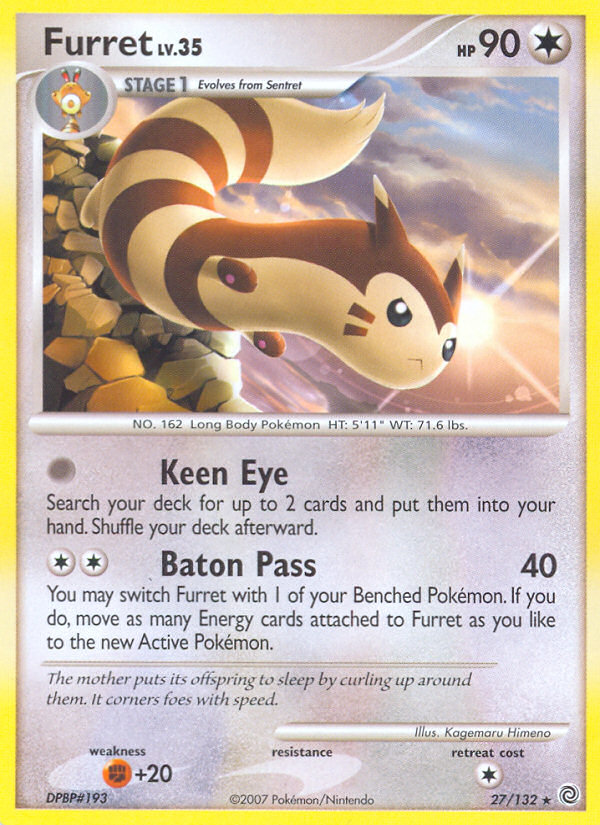 Furret (27/132) [Diamond & Pearl: Secret Wonders] | Tables and Towers