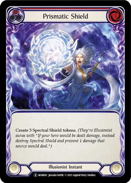 Prismatic Shield (Red) [U-MON092] (Monarch Unlimited)  Unlimited Normal | Tables and Towers