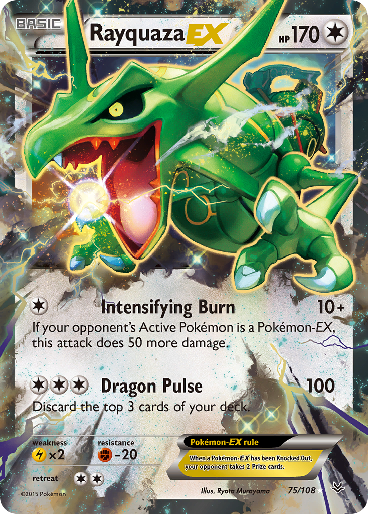 Rayquaza EX (75/108) [XY: Roaring Skies] | Tables and Towers