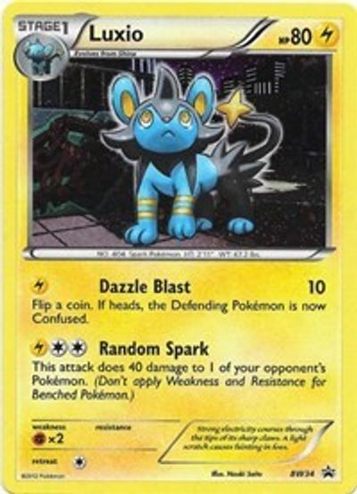 Luxio (BW34) (Cosmos Holo) [Black & White: Black Star Promos] | Tables and Towers