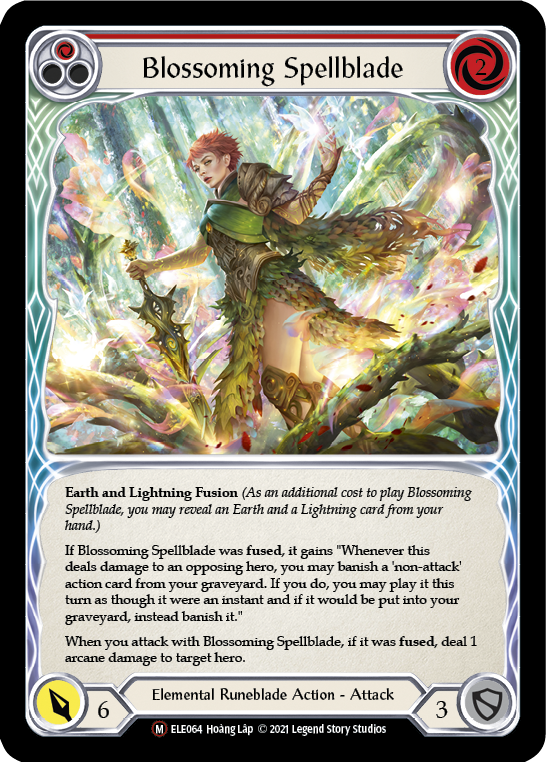 Blossoming Spellblade [U-ELE064] (Tales of Aria Unlimited)  Unlimited Normal | Tables and Towers