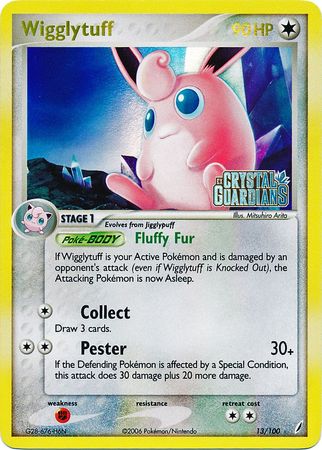 Wigglytuff (13/100) (Stamped) [EX: Crystal Guardians] | Tables and Towers