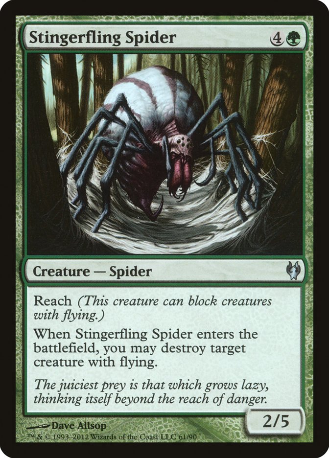 Stingerfling Spider [Duel Decks: Izzet vs. Golgari] | Tables and Towers