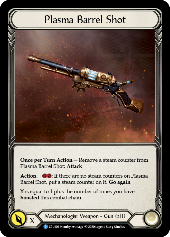 Plasma Barrel Shot [CRU101] (Crucible of War)  1st Edition Cold Foil | Tables and Towers