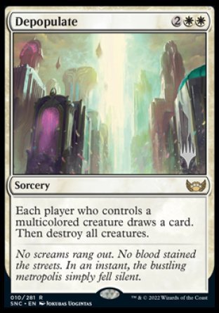 Depopulate (Promo Pack) [Streets of New Capenna Promos] | Tables and Towers