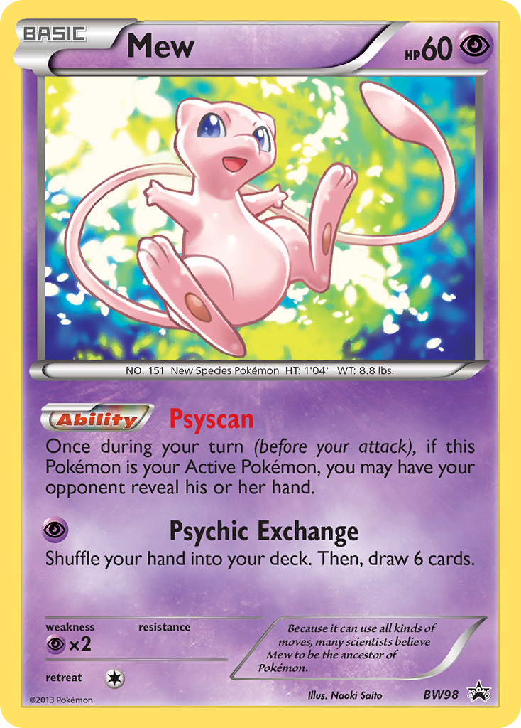 Mew (BW98) [Black & White: Black Star Promos] | Tables and Towers