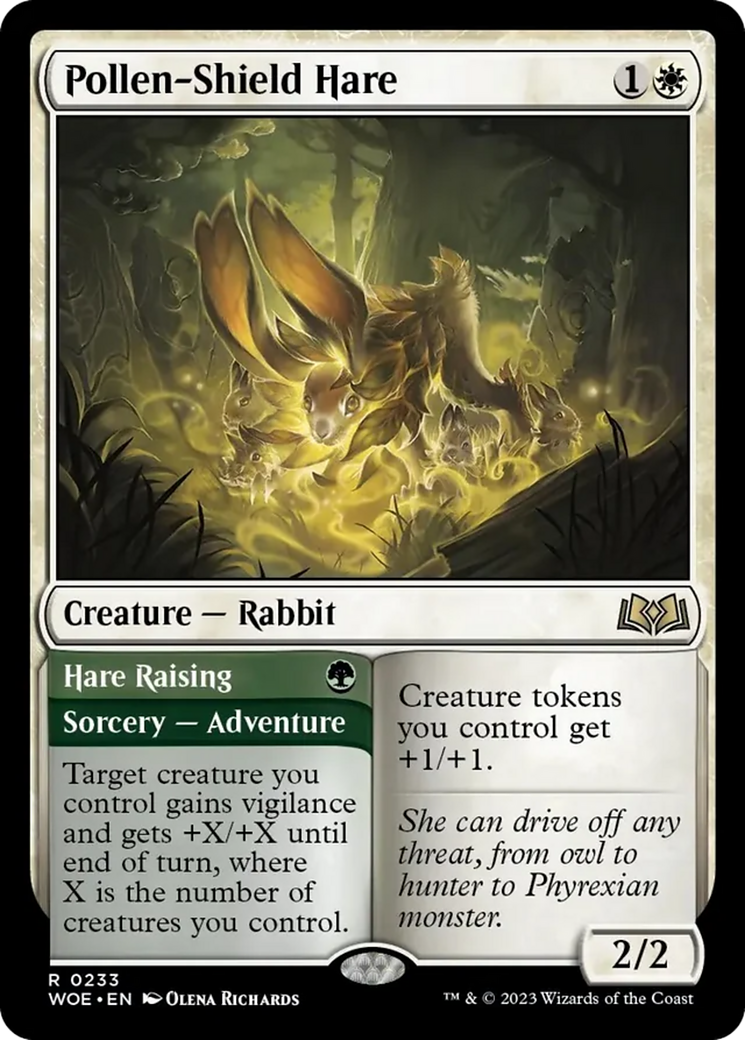 Pollen-Shield Hare // Hare Raising [Wilds of Eldraine] | Tables and Towers