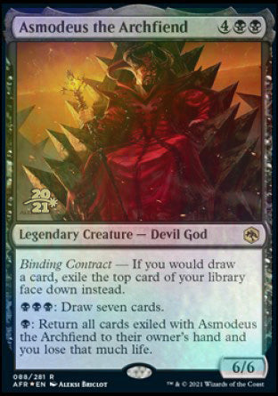 Asmodeus the Archfiend [Dungeons & Dragons: Adventures in the Forgotten Realms Prerelease Promos] | Tables and Towers