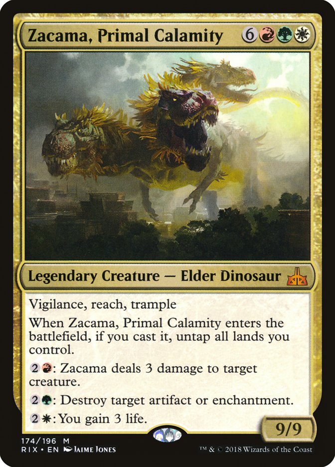 Zacama, Primal Calamity [Rivals of Ixalan] | Tables and Towers