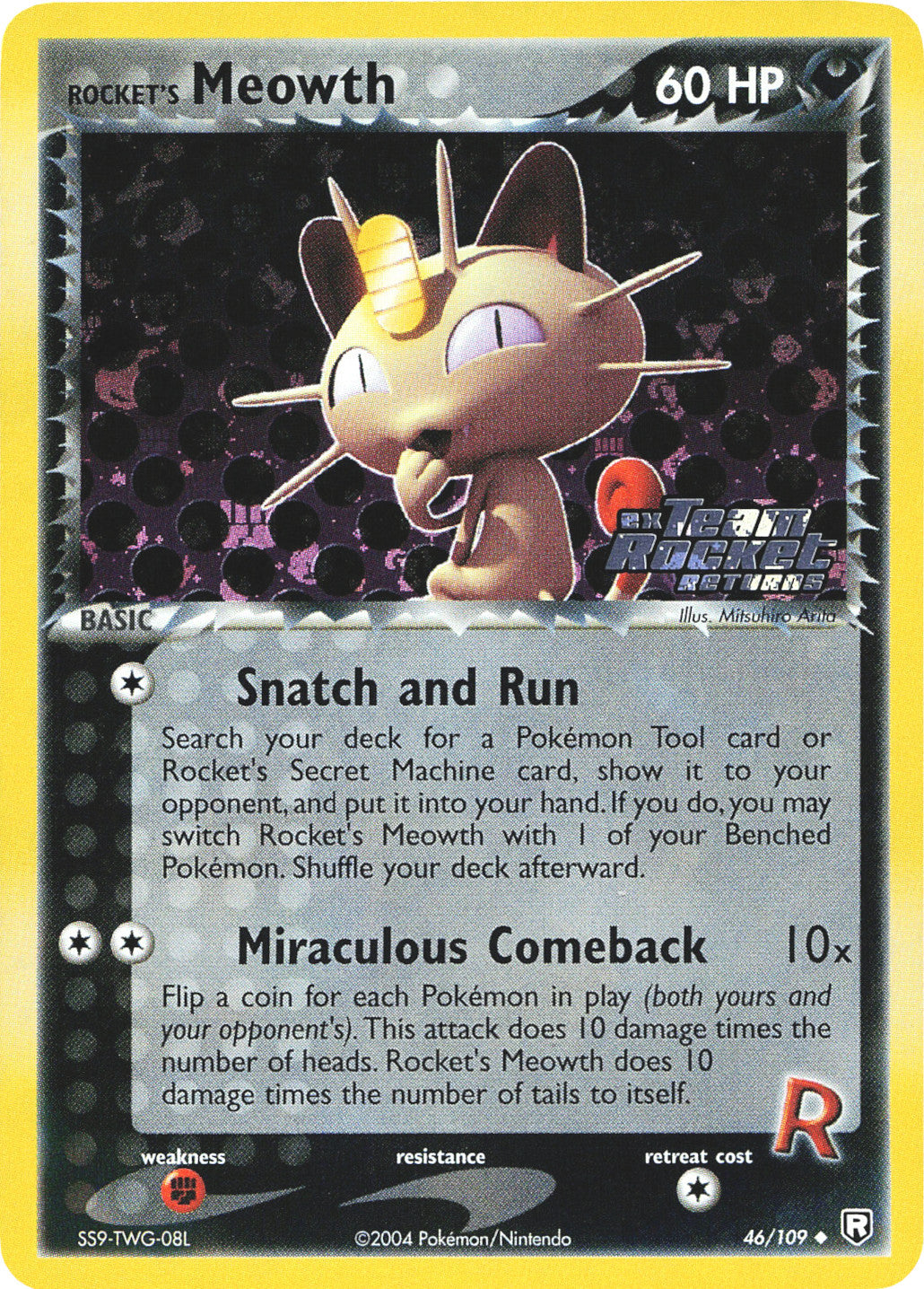 Rocket's Meowth (46/109) (Stamped) [EX: Team Rocket Returns] | Tables and Towers