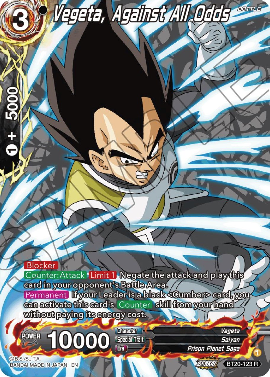 Vegeta, Against All Odds (Silver Foil) (BT20-123) [Power Absorbed] | Tables and Towers