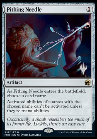 Pithing Needle (Promo Pack) [Innistrad: Midnight Hunt Promos] | Tables and Towers