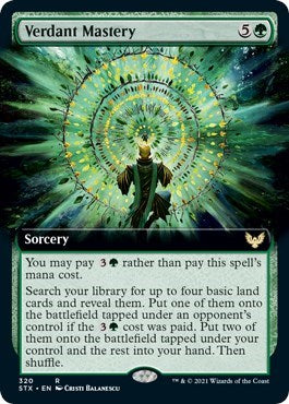 Verdant Mastery (Extended Art) [Strixhaven: School of Mages] | Tables and Towers