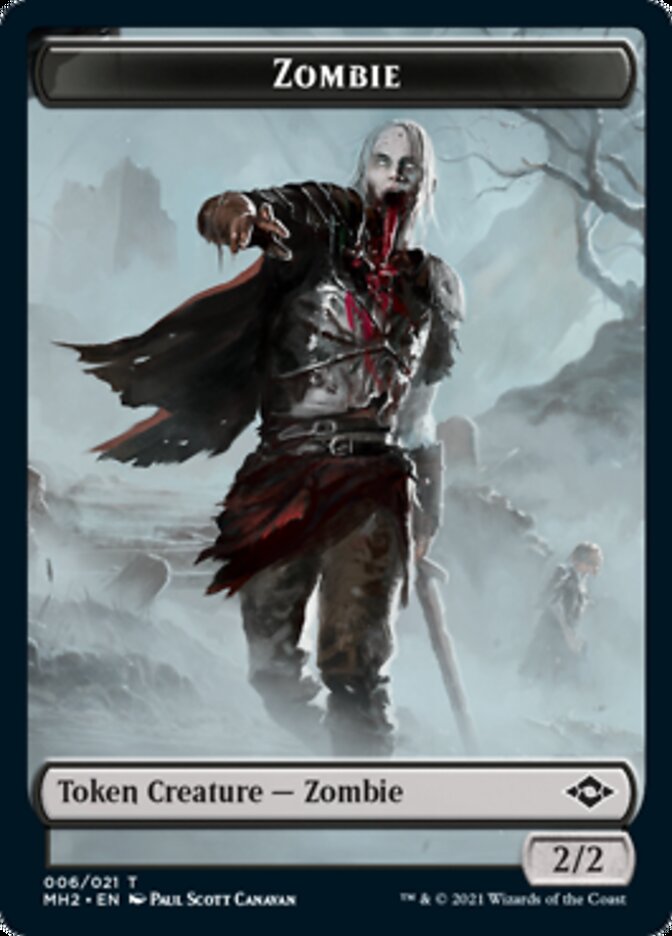 Clue (14) // Zombie Double-Sided Token [Modern Horizons 2 Tokens] | Tables and Towers