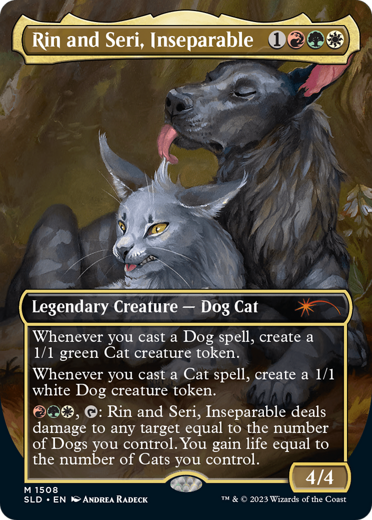 Rin and Seri, Inseparable (1508) // Rin and Seri, Inseparable [Secret Lair Commander Deck: Raining Cats and Dogs] | Tables and Towers