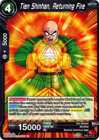 Tien Shinhan, Returning Fire (BT6-111) [Destroyer Kings] | Tables and Towers