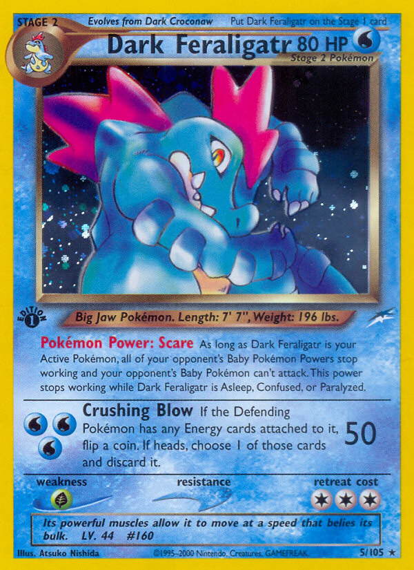 Dark Feraligatr (5/105) [Neo Destiny 1st Edition] | Tables and Towers