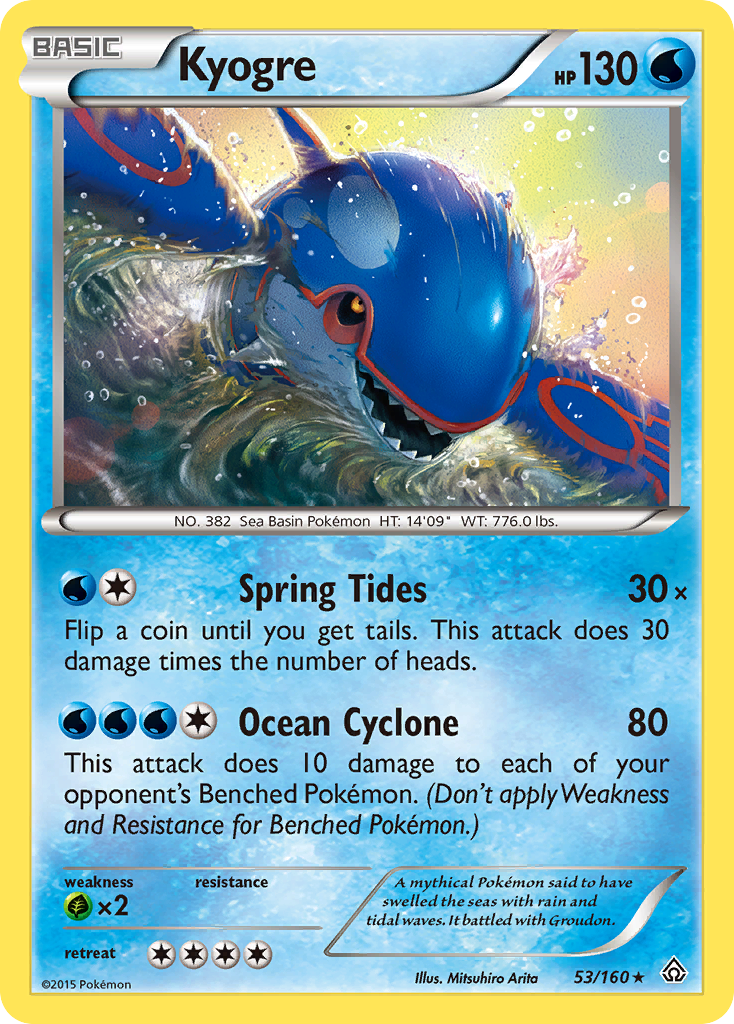 Kyogre (53/160) [XY: Primal Clash] | Tables and Towers