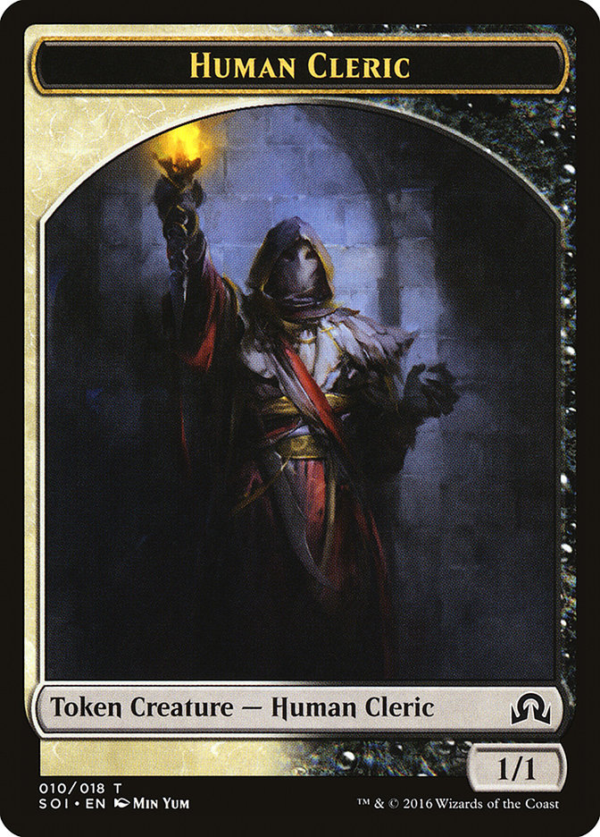 Human Cleric Token [Shadows over Innistrad Tokens] | Tables and Towers