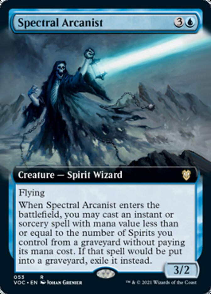 Spectral Arcanist (Extended Art) [Innistrad: Crimson Vow Commander] | Tables and Towers