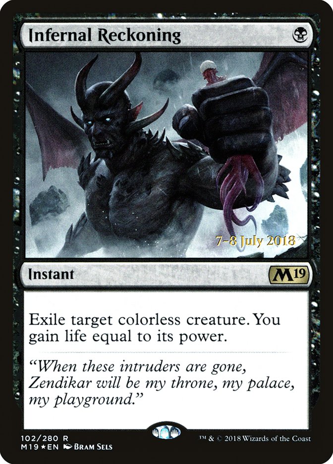 Infernal Reckoning [Core Set 2019 Prerelease Promos] | Tables and Towers