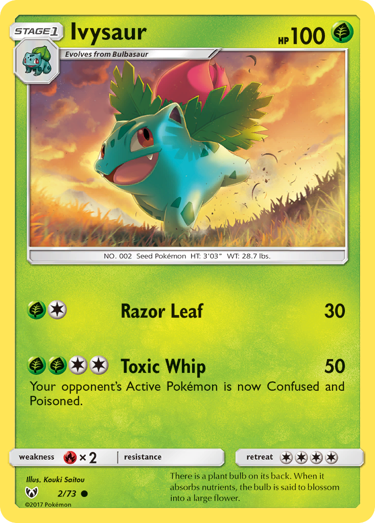 Ivysaur (2/73) [Sun & Moon: Shining Legends] | Tables and Towers