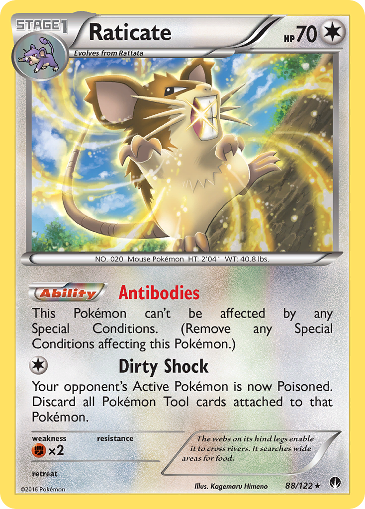 Raticate (88/122) [XY: BREAKpoint] | Tables and Towers