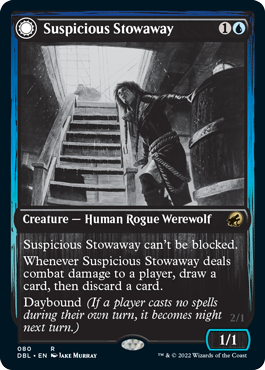 Suspicious Stowaway // Seafaring Werewolf [Innistrad: Double Feature] | Tables and Towers