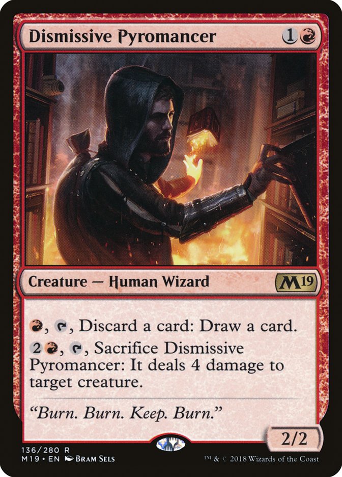 Dismissive Pyromancer [Core Set 2019] | Tables and Towers