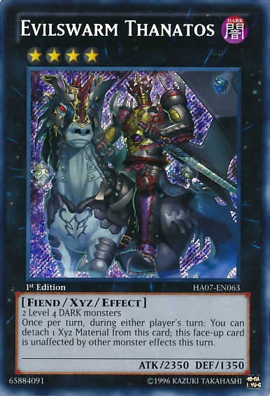 Evilswarm Thanatos [HA07-EN063] Secret Rare | Tables and Towers