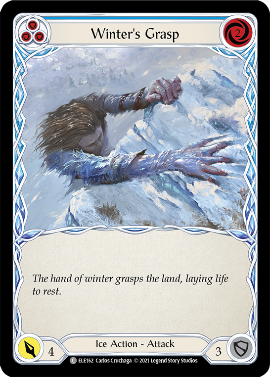 Winter's Grasp (Blue) [ELE162] (Tales of Aria)  1st Edition Normal | Tables and Towers