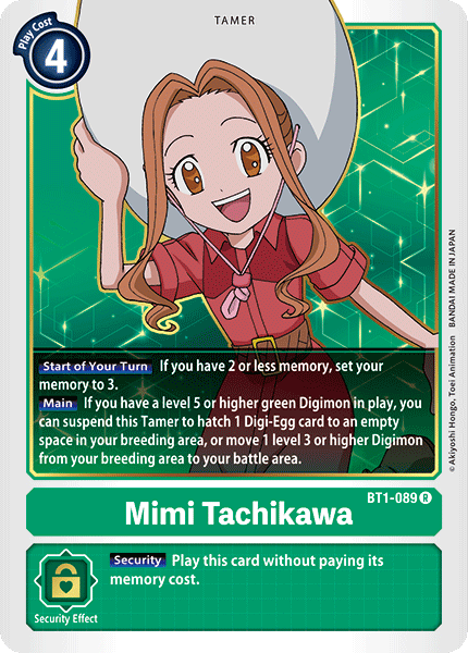 Mimi Tachikawa [BT1-089] [Release Special Booster Ver.1.0] | Tables and Towers