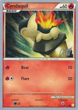 Cyndaquil (61/123) (Reshiphlosion - Christopher Kan) [World Championships 2011] | Tables and Towers